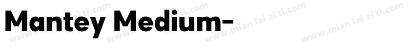 Mantey Medium字体转换